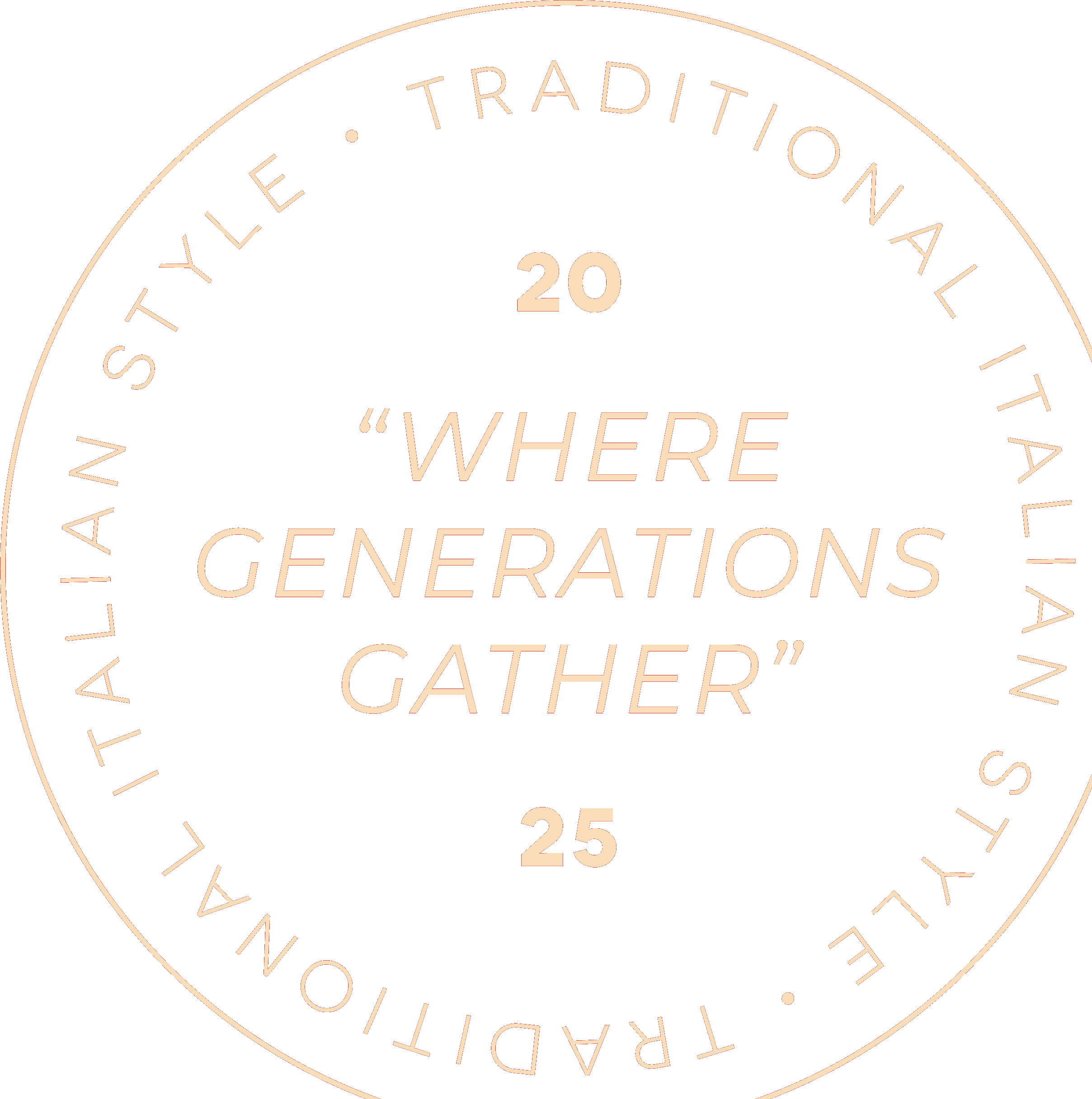 "Where Generations Gather" badge